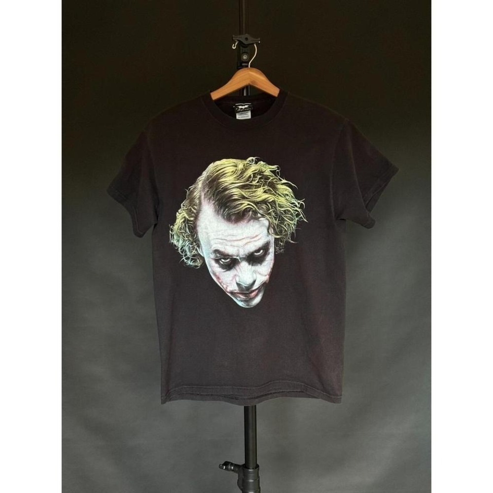 Vintage Batman TShirt Medium Black The Dark Knight Heath Ledger The Joker